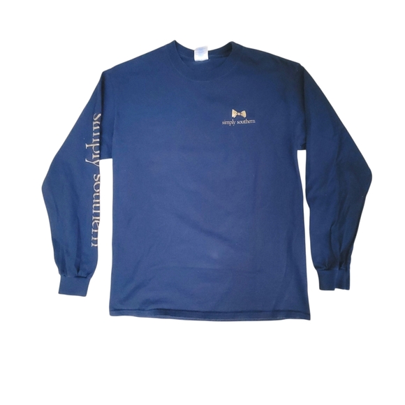 Simply Southern Fall Give Thanks Long Sleeve Shirt, Pigs & Pumpkins - Picture 2 of 6